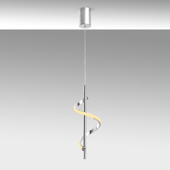 Opviq Lıkma - 13521 Lámpara de araña cromada con altura ajustable